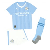 Manchester City Oscar Bobb #52 Hjemmedraktsett Barn 2023-24 Kortermet (+ Korte bukser)